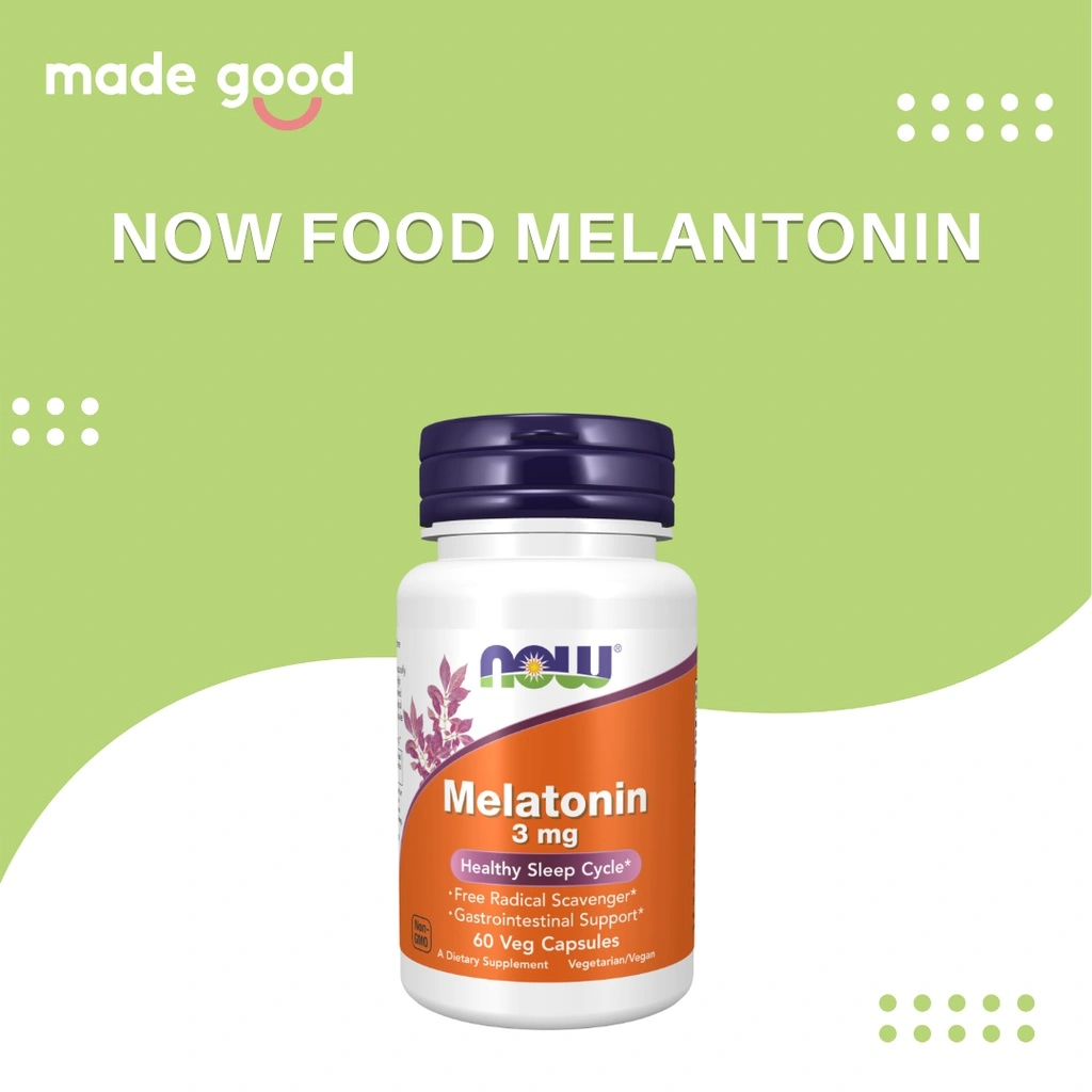 Now Foods Melatonin Healthy Sleep cycle 3 mg 60 veg caps