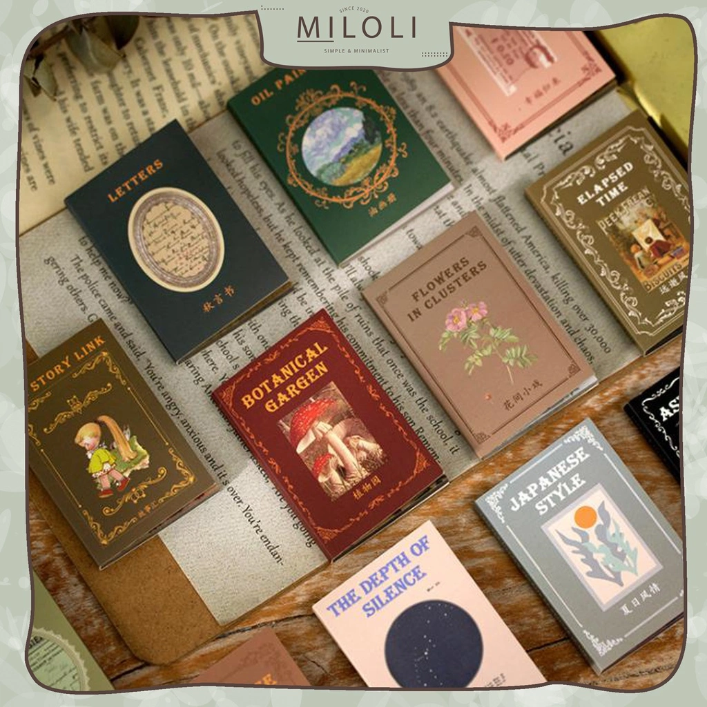 [MILOLI] 50Pcs ONE PARTY TWO EPISODES Scrapbook Paper DIY Planner BuJo Kertas Decor Journal - B0321