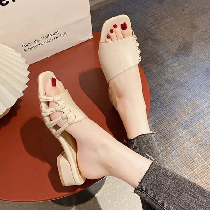 Muchu - Caca Sandal Wanita 3 cm / Sandal Wanita Bigsize / Sandal Wanita Jumbo / Block  JB 02