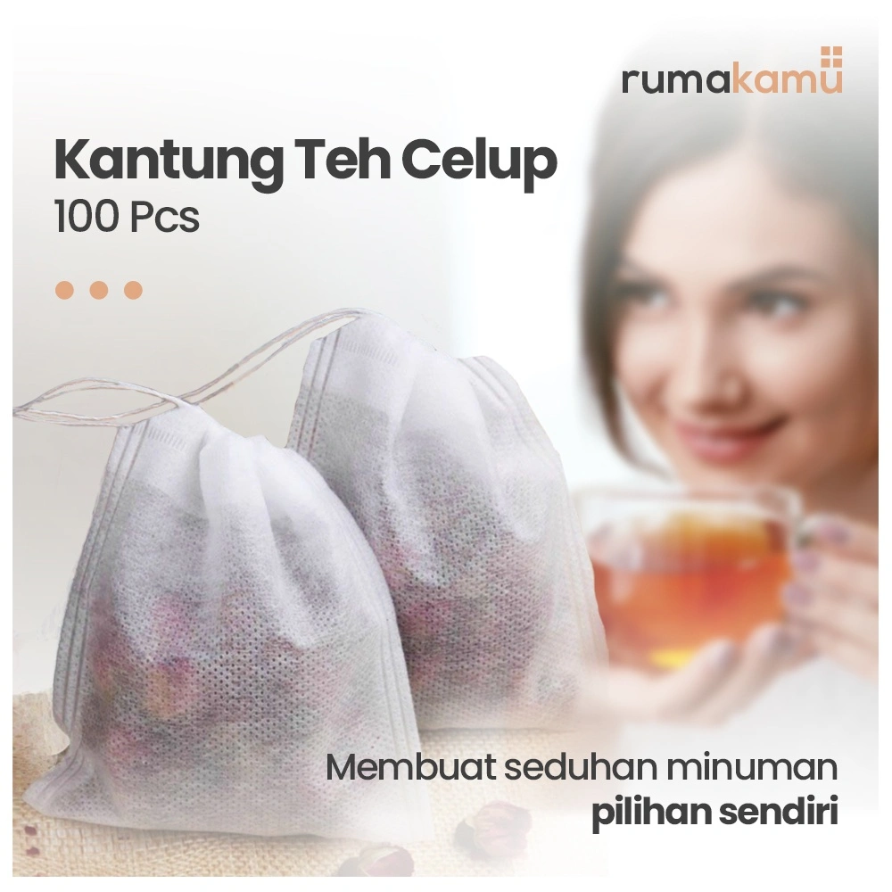 Kantong Teh Celup Kosong 100 PCS Kantung Minuman Herbal