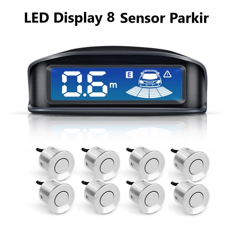 Sensor Parkir Depan Belakang 8 Titik LED Display | Sensor Mobil Mundur