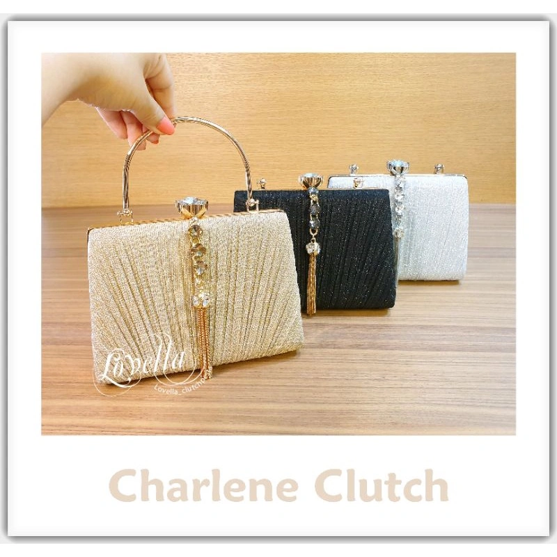 Charlene Clutch - Tas Pesta - Clutch Pesta - Tas Pesta Cantik - Tas Pesta Import - Tas Pesta Wanita - Tas Pesta Elegan - Tas Undangan - Clutch Pesta Wanita - Clutch Pesta Import - Tas Kondangan - Premium Clutch - Tas Pesta Wanita Premium - Clutch Premium