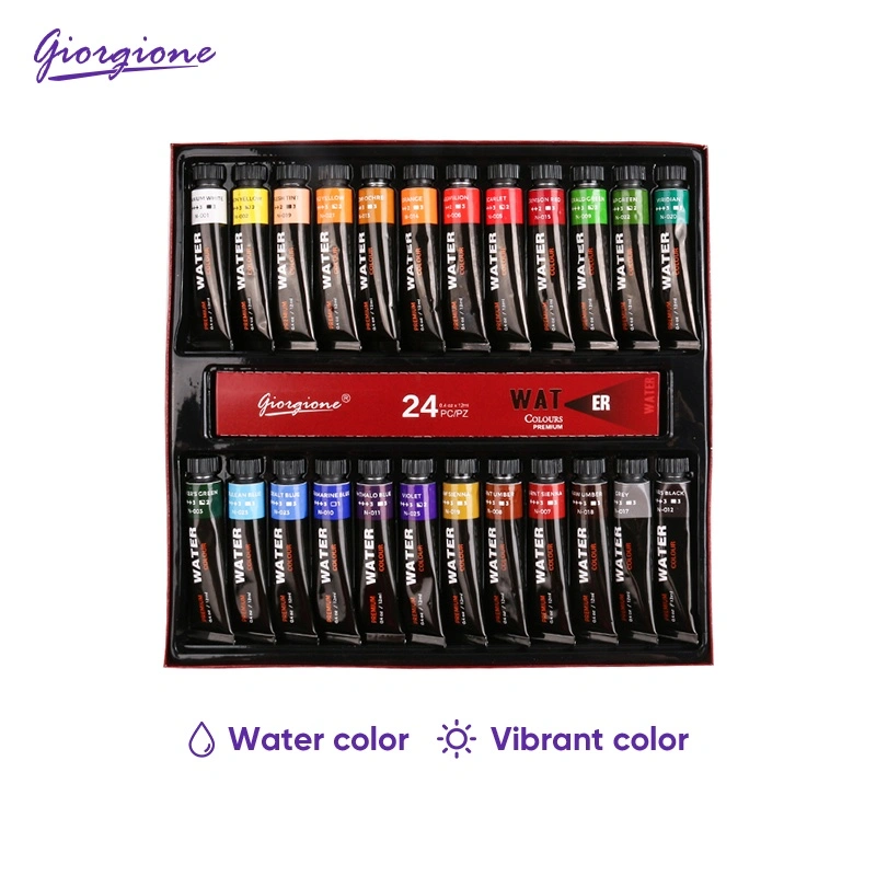 Giorgione Watercolor Paint Set Paket Cat Air 12/24 Warna 12ml/botol