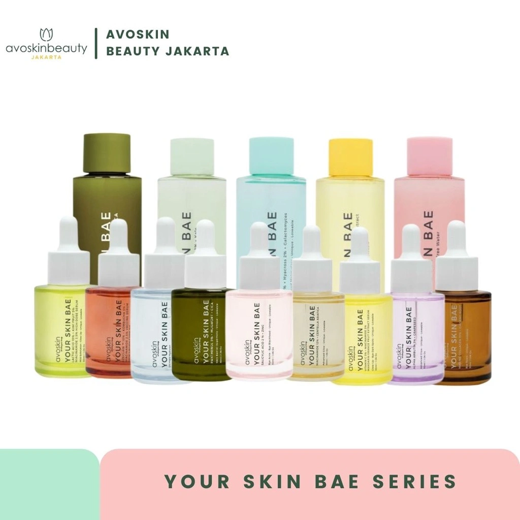 AVOSKIN Your Skin Bae YSB Serum 30ml & Toner 100ml Series | Vitamin C | Bundle Set | Travel Kit