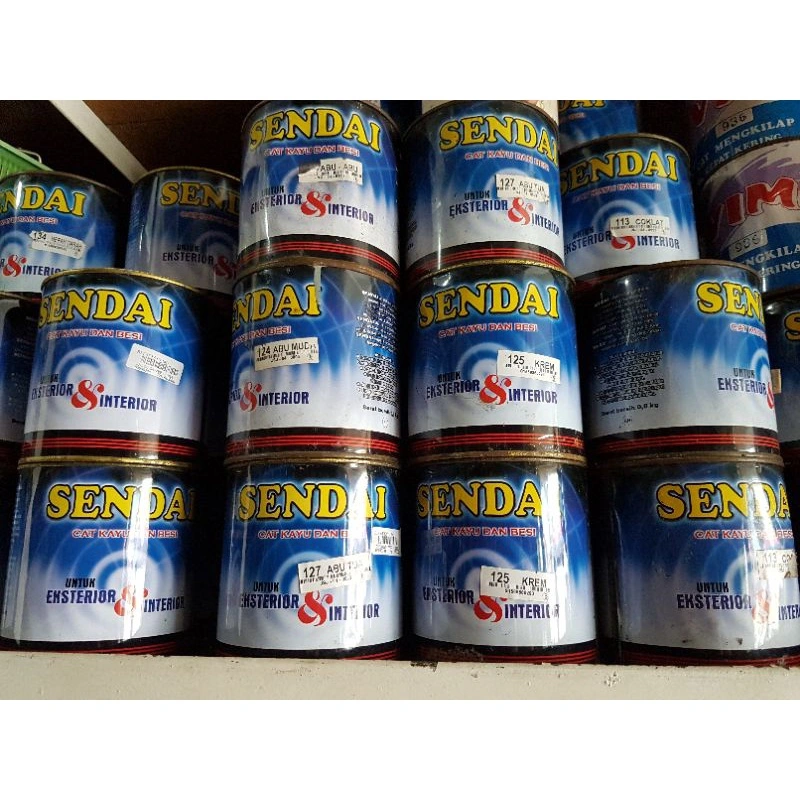 cat kayu besi 1kg - cat sendai