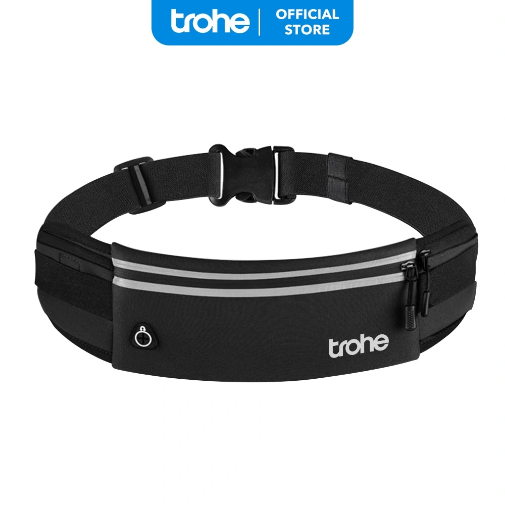TROHE - Running Belt Waterproof Tas Pinggang Olahraga Fitness Hiking Sport Tas Lari Pria Wanita