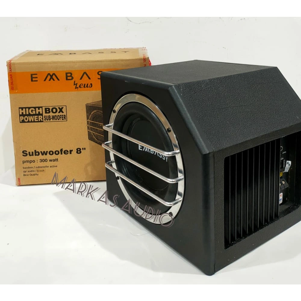 Subwoofer Basstube Kotak Aktif 8 Inch EMBASSY 8 INCH ZEUS