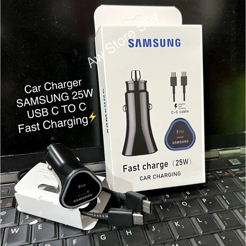 Car Charger 25W Usb Type C to C Fast charging Charger Mobile 25Wat