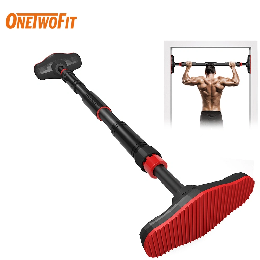 OneTwoFit Adjustable Door Pull up Bar Heavy Steel Muscle Training Equipment Alat olahraga Rumahan