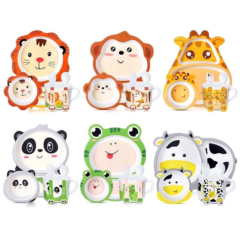 Piring Set Anak / Bamboo Kids Tableware II