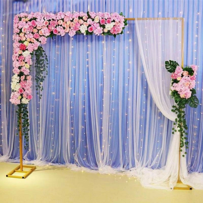 ADJUST TIANG Gawang Tiang besi dekorasi naik turun lebar & panjang bisa di sesuaikan. kaki lepas pasang Backdrop dekorasi