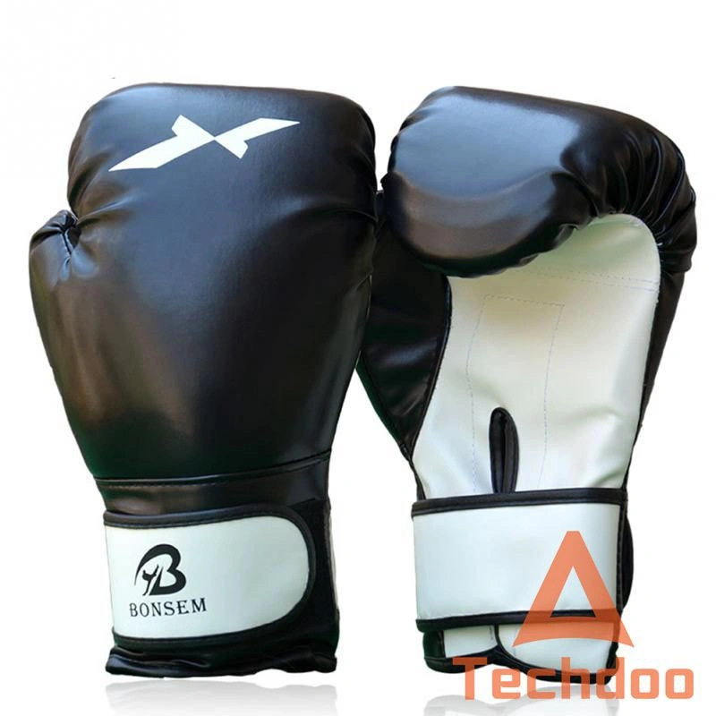 Techdoo Sarung Tinju MMA Gloves Boxing Muay Thai Fighting Training Bonsem BBS01