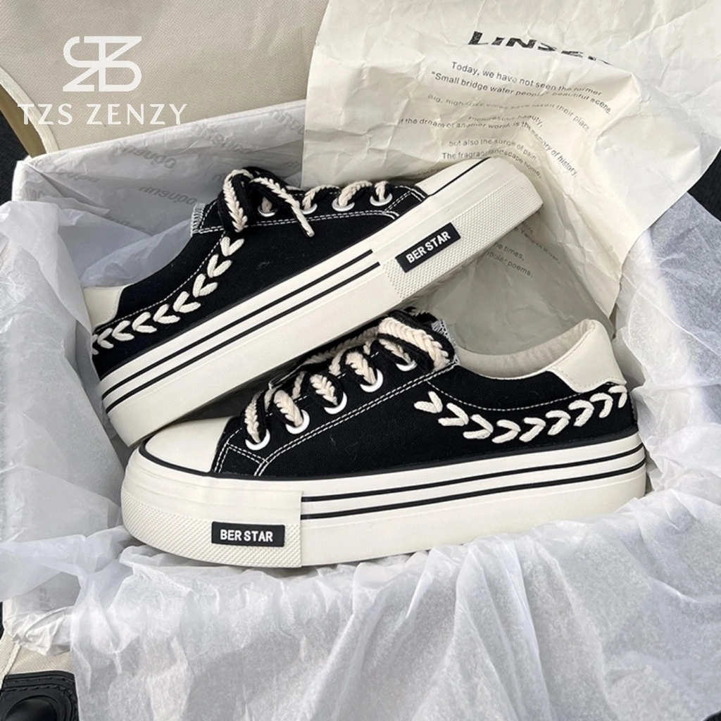 TZS Zenzy Widdy Canvas - Sepatu Canvas Comfy Wanita - Sepatu Sneakers Wanita
