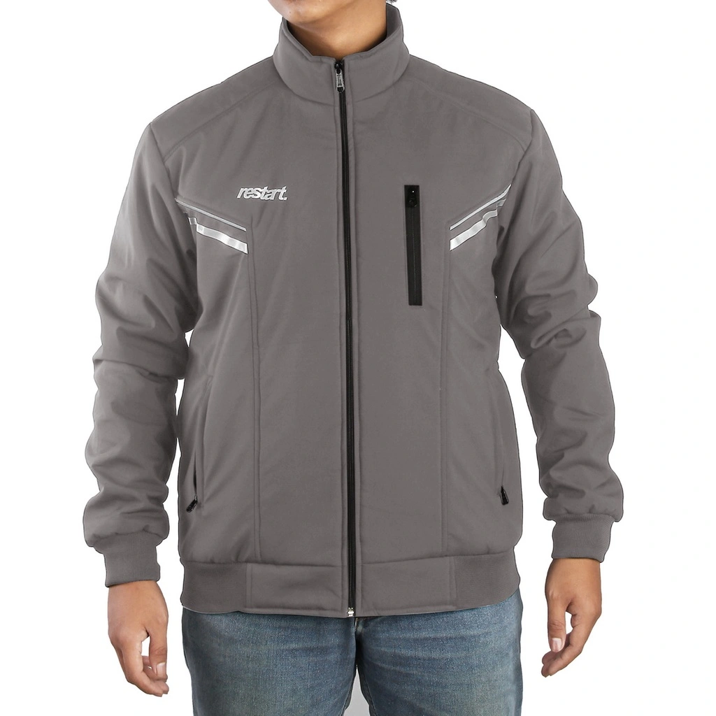 Jacket Motor Pria Bonding Premium Jaket Anti Angin Cocok Buat Touring Atau Bergaya Original Restart