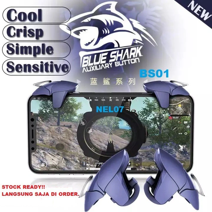 ORIGINAL BLUE SHARK TRIGGER L1 R1 JOYSTICK CONTROLLER
