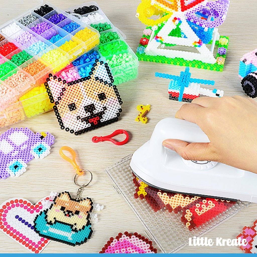 Perler / Hama Beads Set / Hamabead / Hamabeads / Little Kreate - Mainan Edukasi Kerajinan Tangan