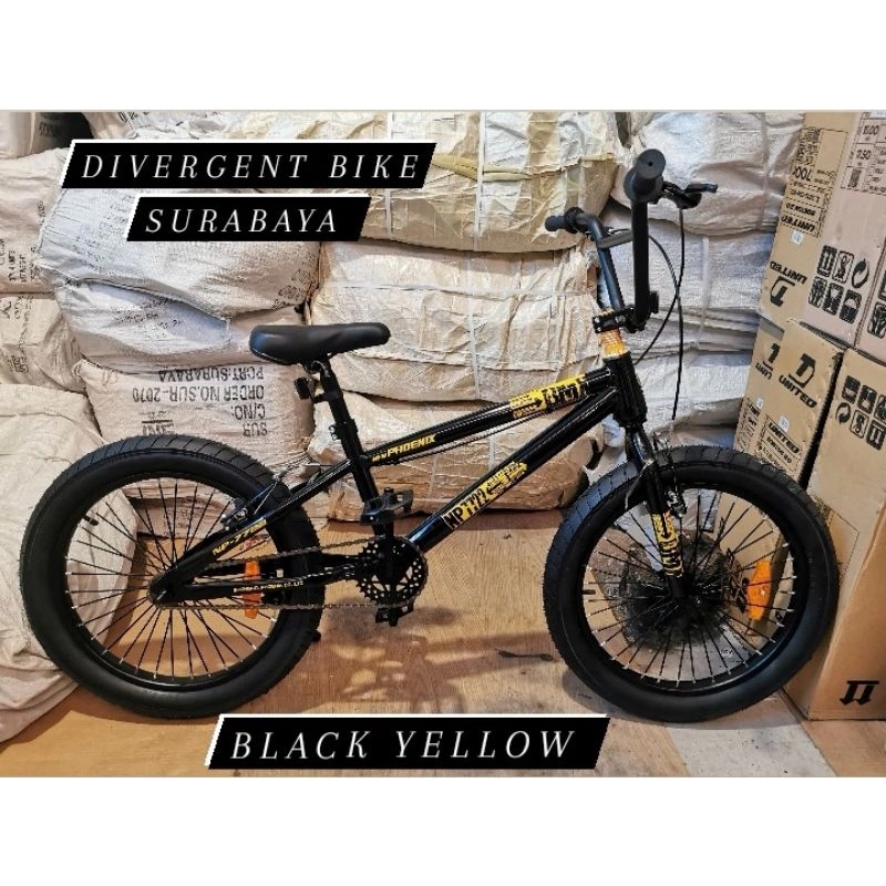 Sepeda BMX Ukuran 20 New Phoenix NP 7722 Ban 3.0 Jumbo Setir Oversize Murah Berkualitas / Sepeda Laki BMX Ukuran 20 New Phoenix Asli NP 7722 Ban 3.0 Jumbo Murah Berkualitasa