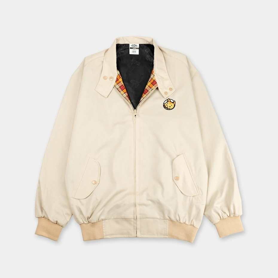 CRSL Chilo Adopter Jacket | Cream | Harrington Jacket | Jaket casual | Jaket Motor | Jaket Vintage Unisex Pria Wanita