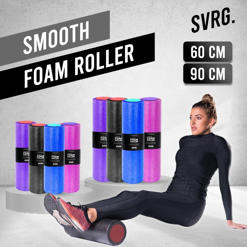 SVRG Foam Roller Smooth (EVA) - Yoga Massage Roller / Yoga Roller - Alat Pijat - EVA Pilates Roller - 60/90 cm