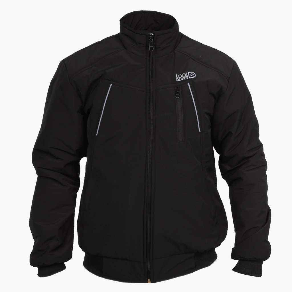 Jaket Motor Pria Bahan Bonding Tahan Angin Jacket Pria Tebal Anti Angin Cocok Segala Cuaca LOCKDOWN