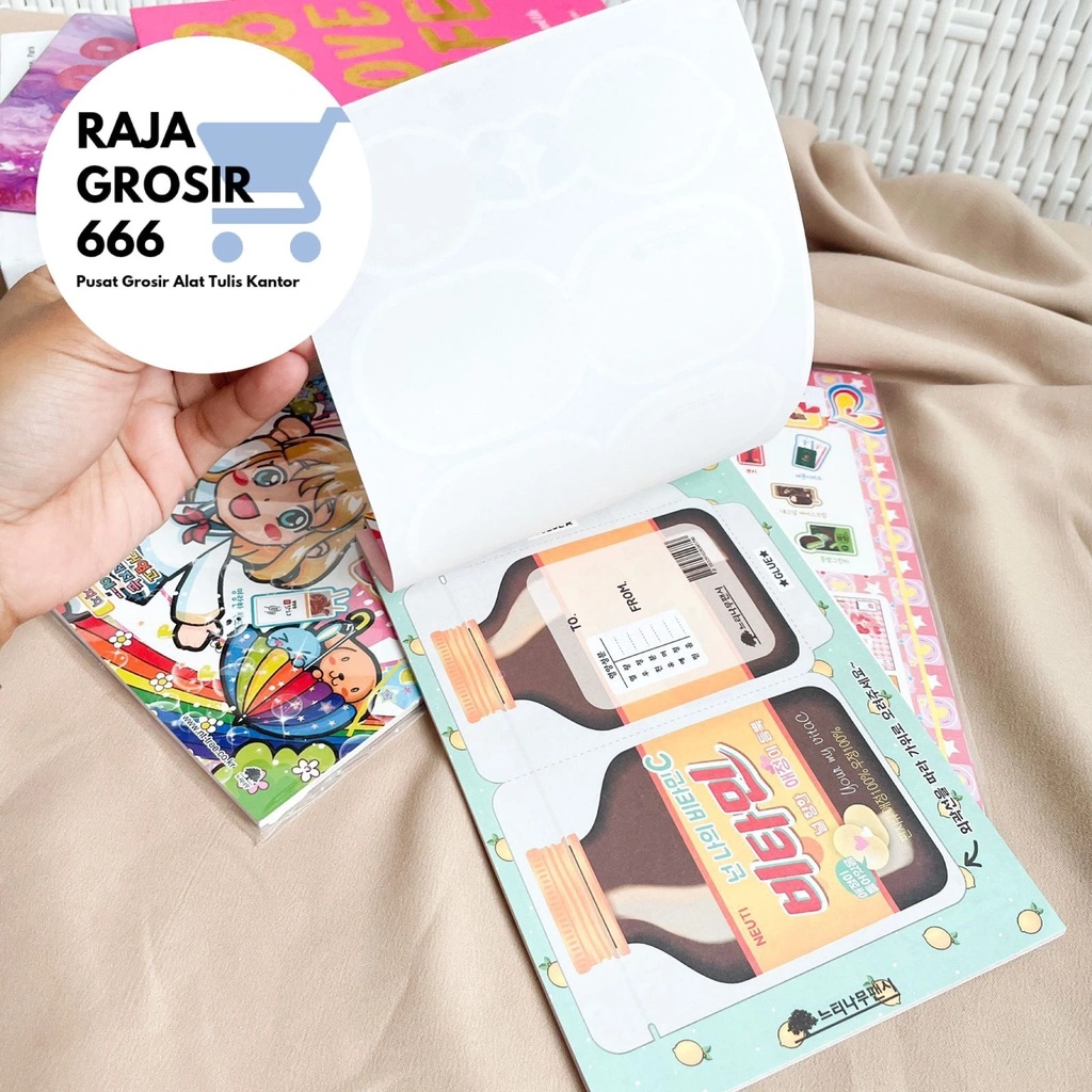 Buku Origami Korea Korean Bentuk makanan Papercraft book Buku Lipat bentuk makanan lucu mainan anak origami kreatif