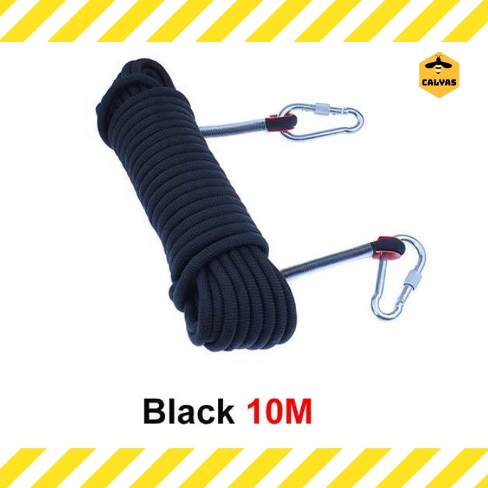 Tali Karmantel Panjang Tebing Climbing Rope Paracord with Carabiner