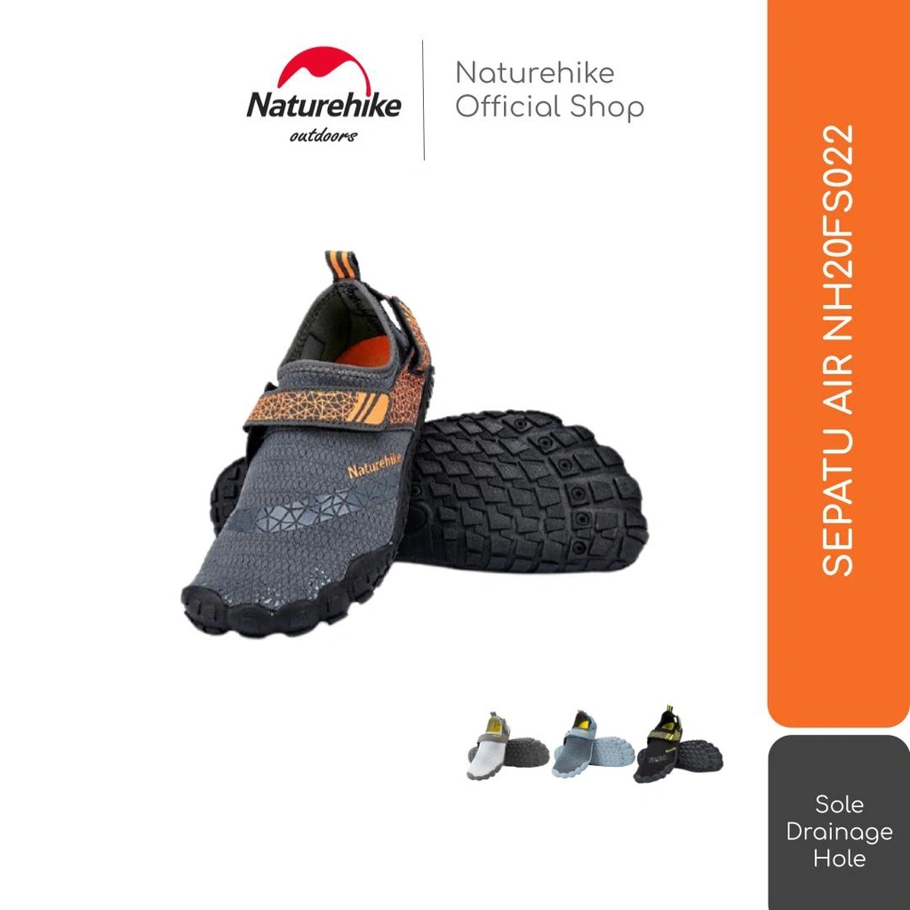 SEPATU AIR NATUREHIKE NH20FS022 SEPATU PANTAI ANTI AIR KARET PVC SIZE 39-43