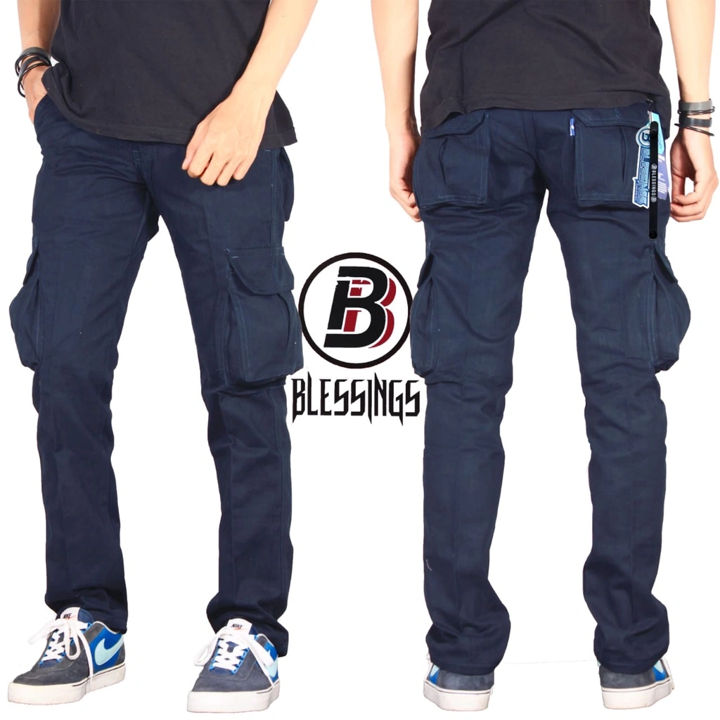 SL CELANA PRIA CARGO PANJANG CELANA PDL CELANA GUNUNG CELANA SECURITY CARGO PRIA PREMIUM CARGO NAVY