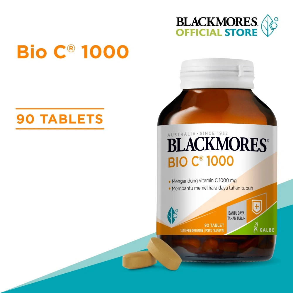 Blackmores Bio C 1000mg 1 Tablet Per Hari Tinggi Vitamin C Isi 90 Tablet (Membantu Jaga Daya Tahan Tubuh) BPOM