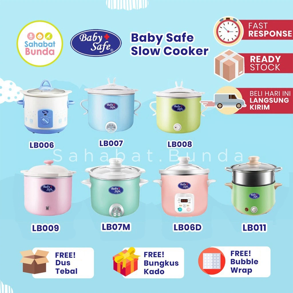 BABY SAFE Slow Cooker BabySafe Digital Food Maker Peralatan MPASI LB007 [KADO BAYI]