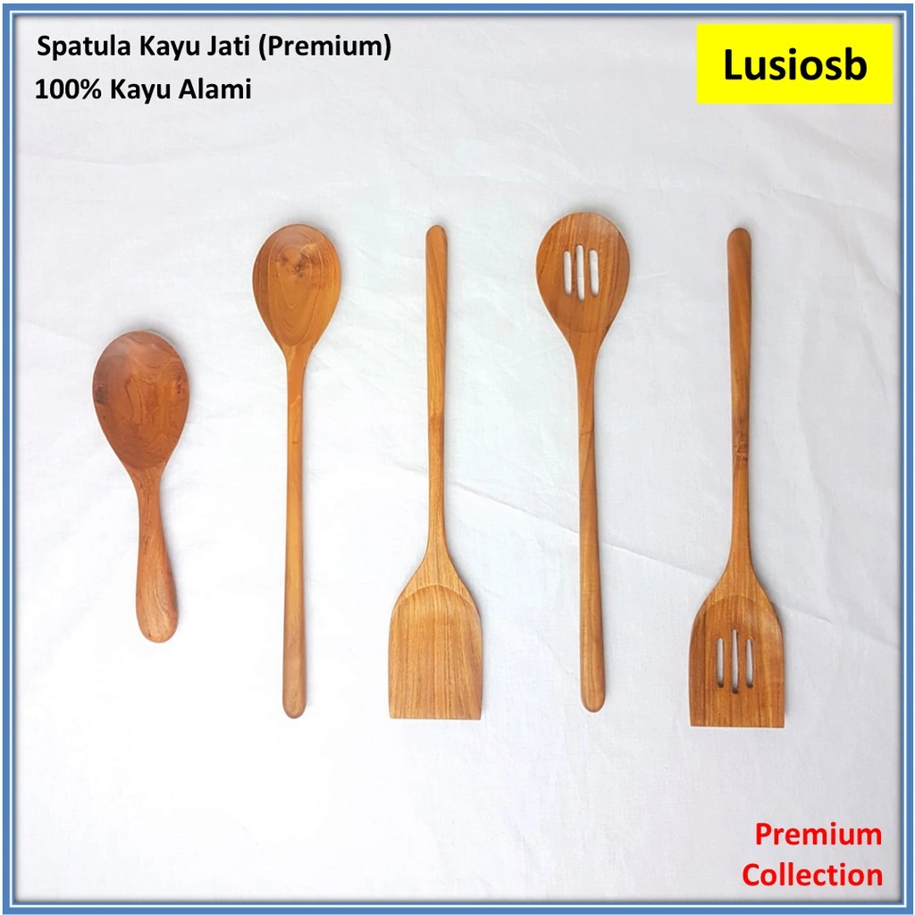 Spatula Kayu Jati / Wooden Spatula / Centong Kayu / Centong Nasi Kayu / Sutil Kayu Jati / Spatula