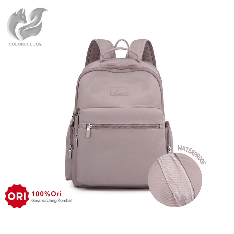 COLORFUL FOX 0459 Tas Ransel Wanita Backpack Wanita Remaja Tas Bahan Anti Air