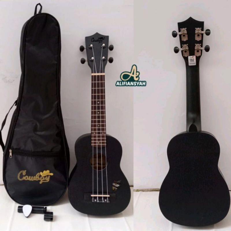 UKULELE COWBOY SOPRANO 21" FREE TAS DAN PICK MKUALITAS IMPORT ORIGINAL COWBOY A1051