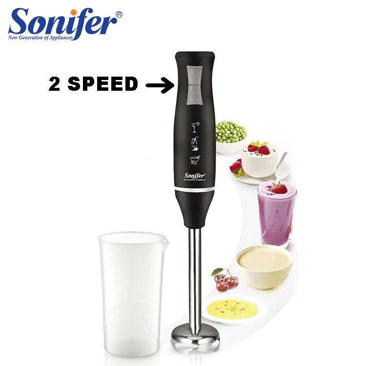 SONIFER Hand Blender 2 SPEED Stainless Steel (+) Gelas Takar 700 ml