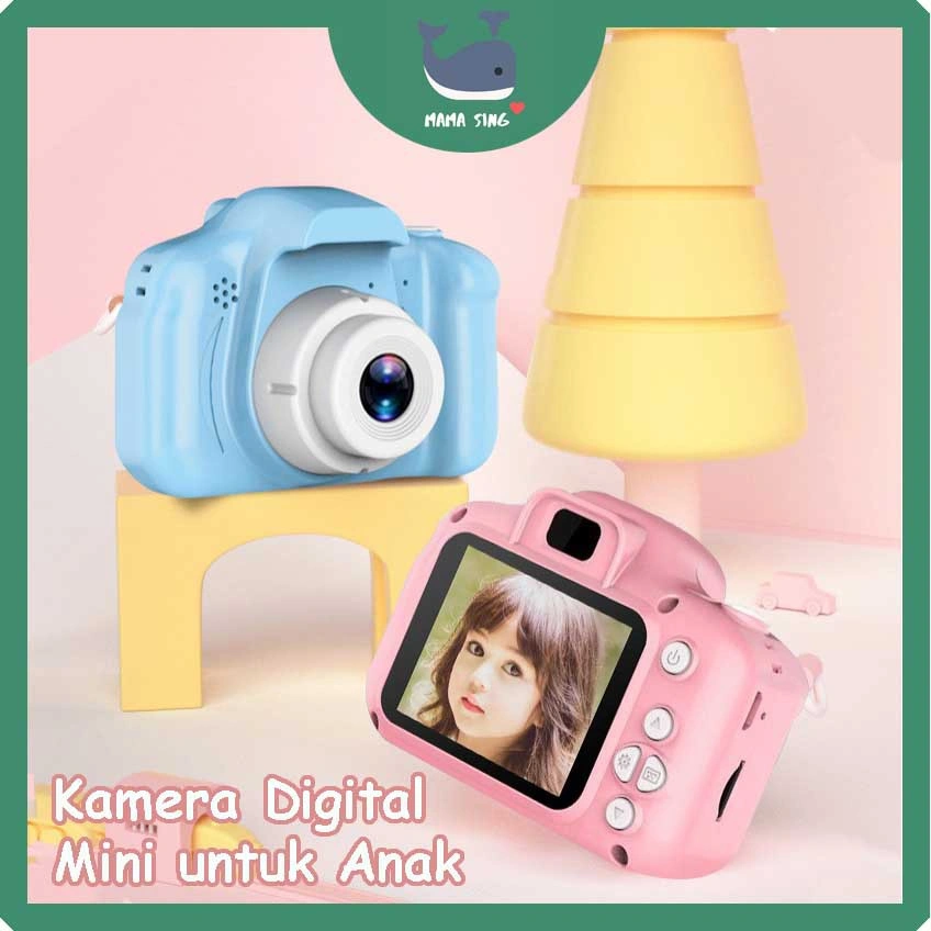 NISCAYA Kids Camera - Kamera Digital Mini Anak DSLR - Mainan Kamera Anak