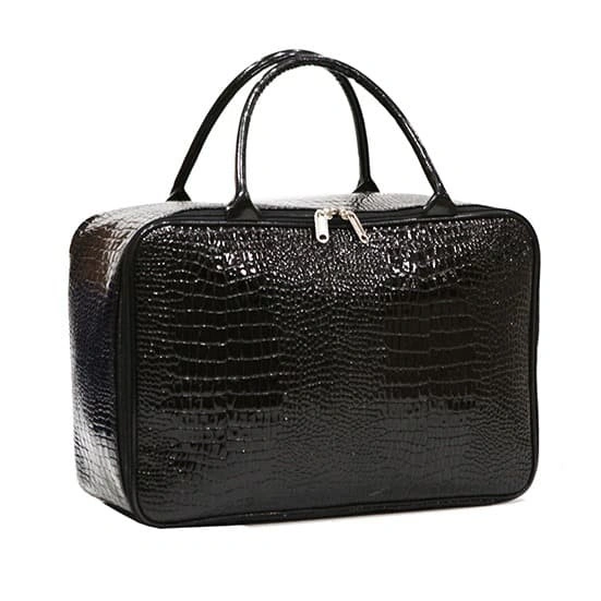 DEVILA - Croco Leather Tas Travel Bag Medium Size