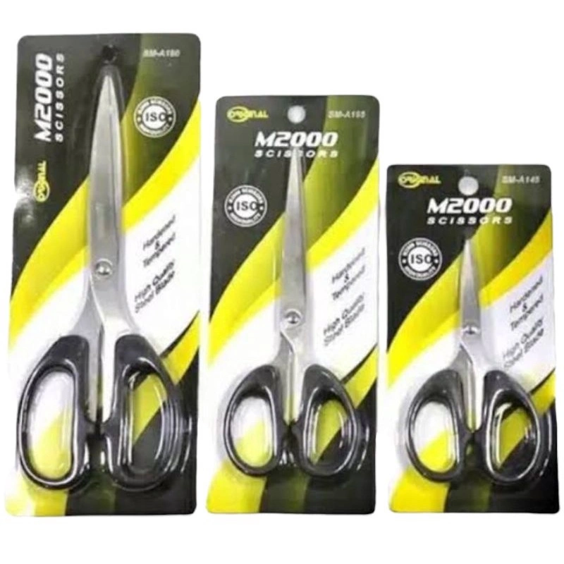 12 PCS lusinan gunting m 2000 original stainless besi kecil sedang besar gunting kertas tajam stainless