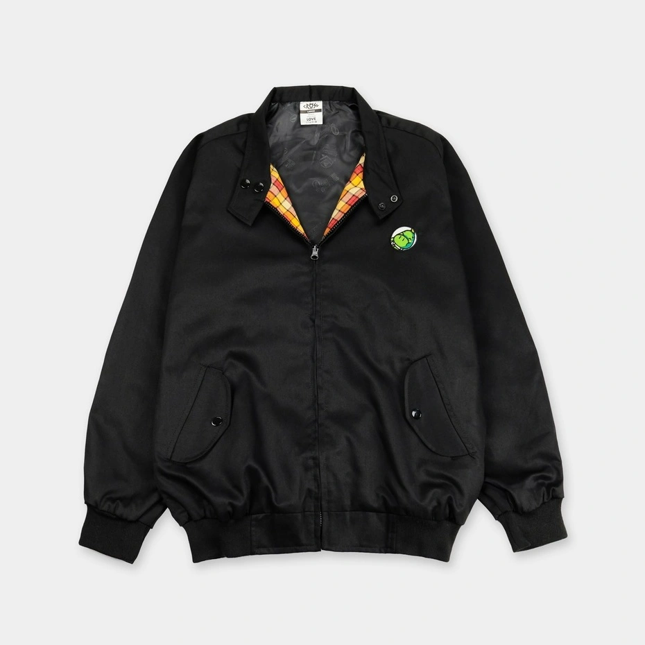 CRSL Odin Adopter Jacket | Black Jacket | Harrington Jacket | Jaket Motor Vintage | Jaket Casual Unisex Pria Wanita