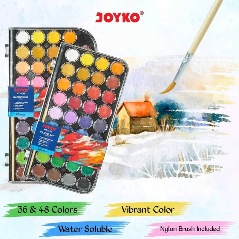 Joyko Watercolor Set Cat Air WC-3 Isi 36 Warna