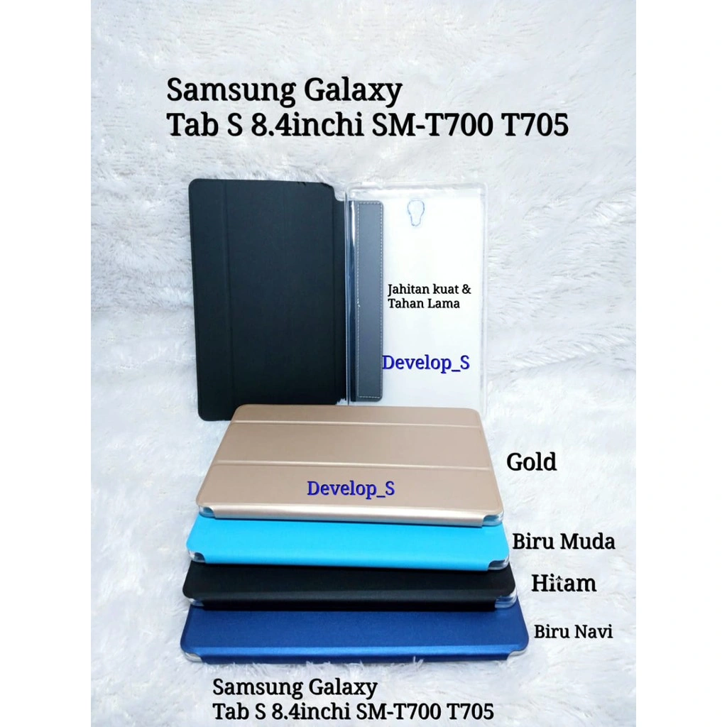 Flip Shell Book Cover Sarung Samsung Galaxy Tab S 8.4inchi SM-T700 T705