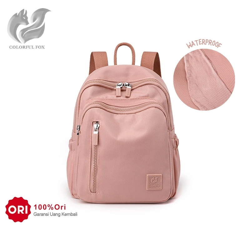 COLORFUL FOX 0482 Tas Ransel Wanita Backpack Wanita Remaja Tas Bahan Anti Air