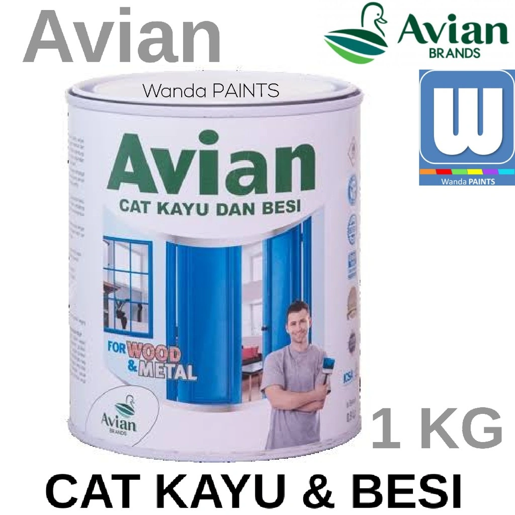 CAT MINYAK MERK AVIAN 1 KG (SEMUA WARNA)