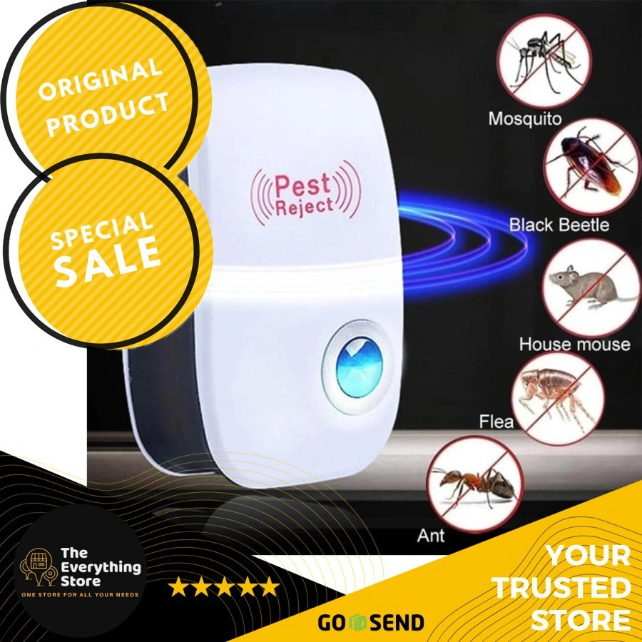 Smart Devices Reject Pests Alat Pintar Pengusir Kecoa Nyamuk Elektronik Anti Mosquito Ultrasonic Pest Repeller ORIGINAL