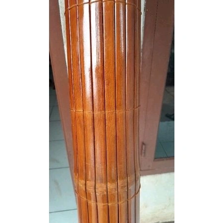Tirai bambu vernis & pliture size 2x2 meter