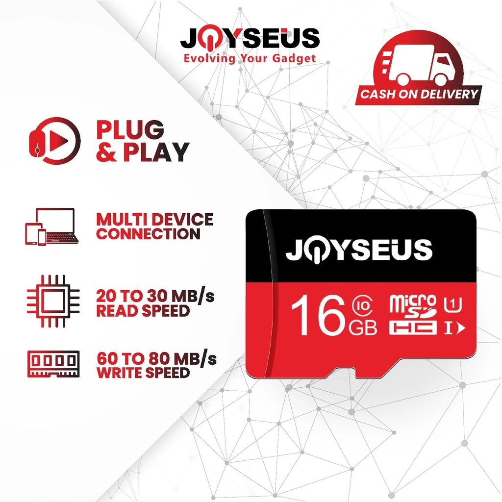 JOYSEUS Memory card Micro SD 16GB / 32GB / 64GB Class10 Top quality - OT0017/18/19