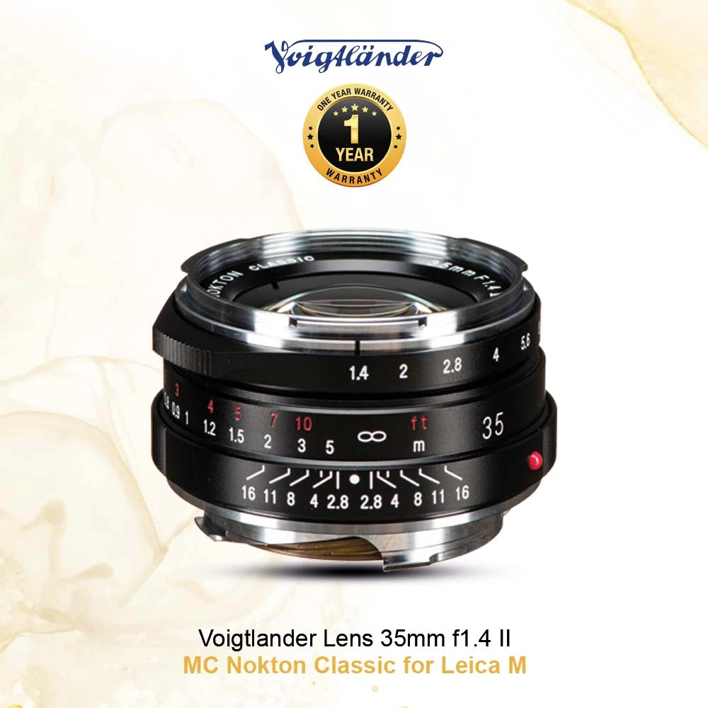 Voigtlander Lens 35mm f1.4 II MC Nokton Classic for Leica M - Lensa Kamera - Lensa Leica Leica Lens