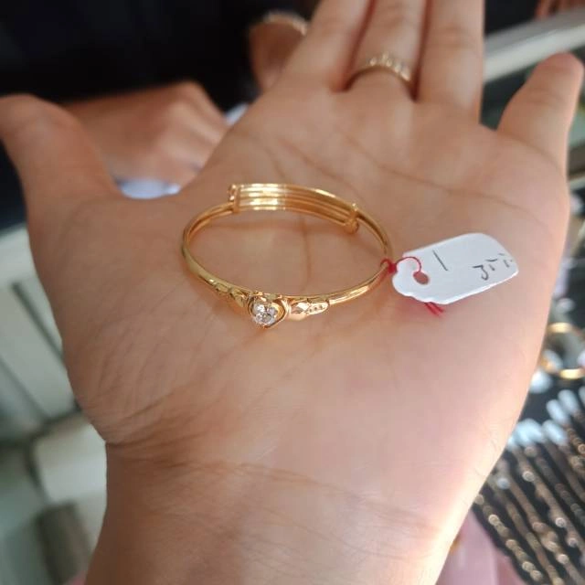 Gelang Emas Anak Bayi Gelang Bangle Emas Asli Untuk Anak Bayi Gelang Emas Ready Gelang Bayi Ready