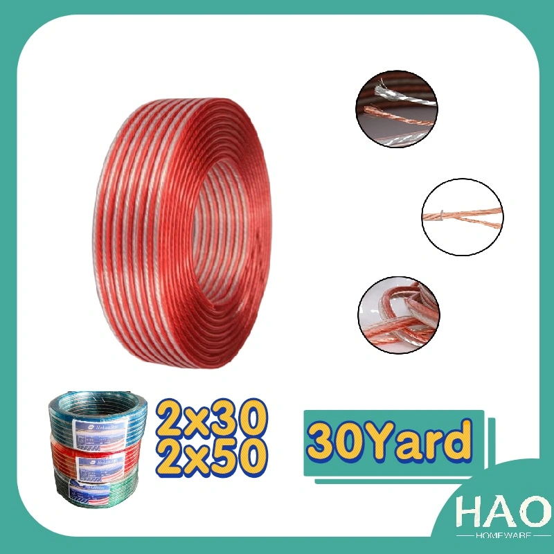 Kabel listrik transparan berharga/kabel audio/super promo 2x30 30Yard/kabel transparan