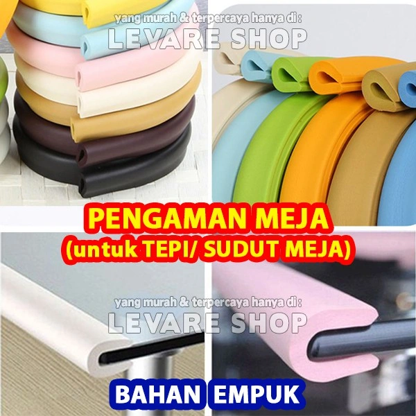U Pelindung Pengaman Empuk Penutup Sisi Tepi Pinggir Siku Sudut Meja Kaca Kayu Baby Safety Bentuk U