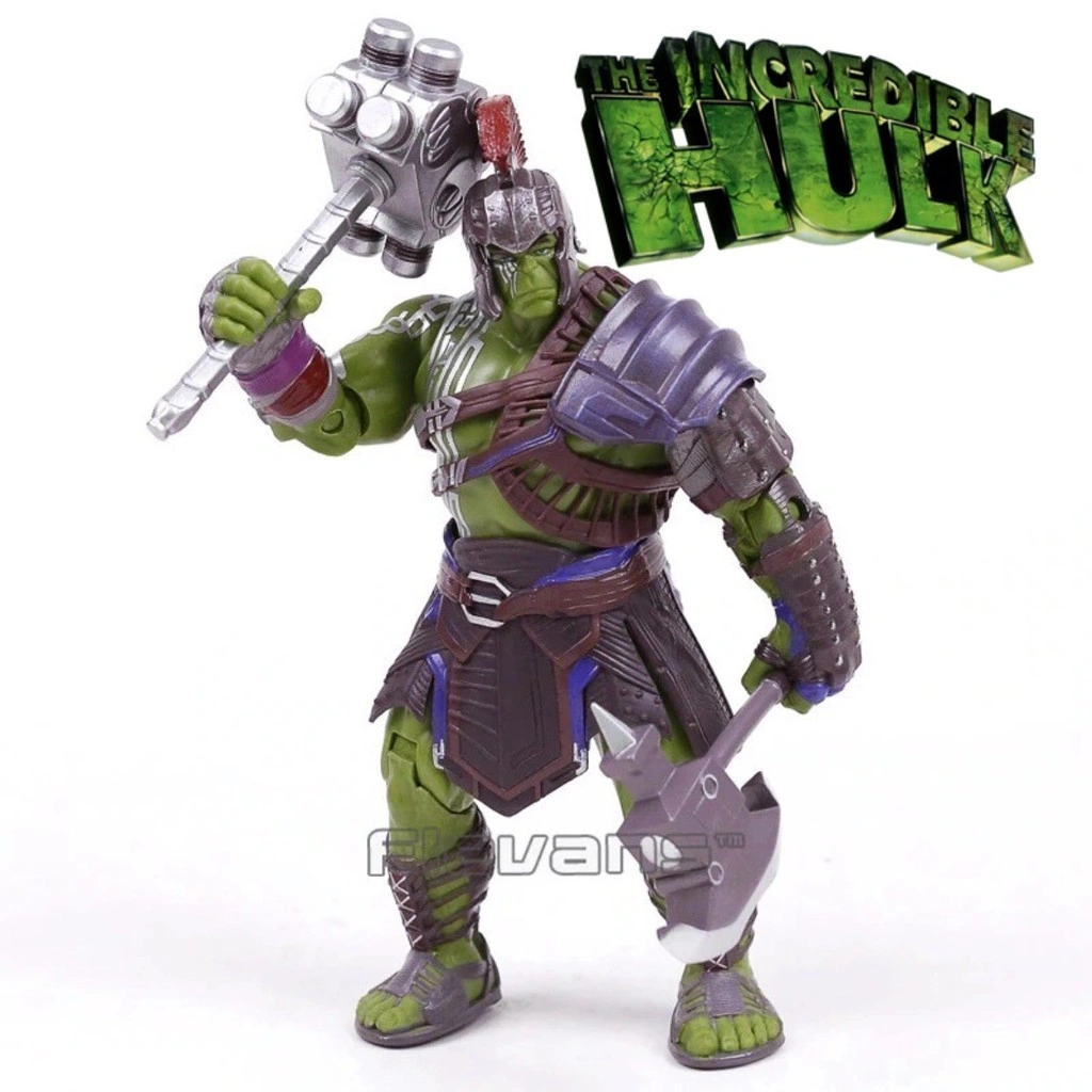 ACTION FIGURE HULK GLADIATOR WAR HAMMER MARVEL AVENGERS ENDGAME MAINAN PAJANGAN HIASAN